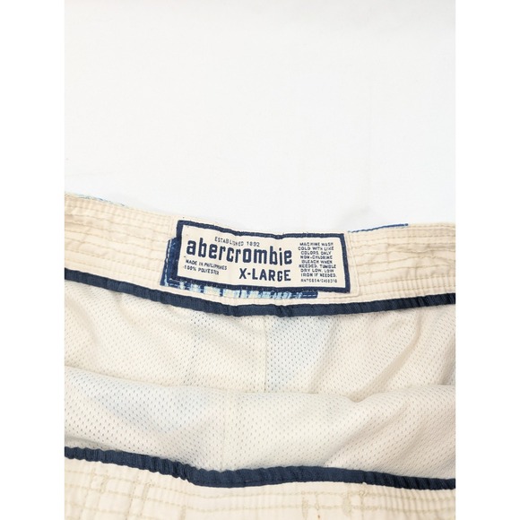Abercrombie & Fitch Tugger Swim Trunks Cargo Men's XL  Hawaiian Y2K Size 34 - Picture 5 of 9